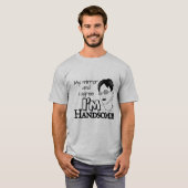 私と鏡は同意見です。私ってイケメン Tシャツ (正面フル)