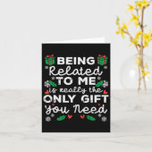 私と関係あるだけでプレゼントが貰える 面白いクリス カード (黄色い花)