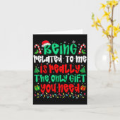 私と関係あるだけでプレゼントが貰える 面白い クリス カード (黄色い花)