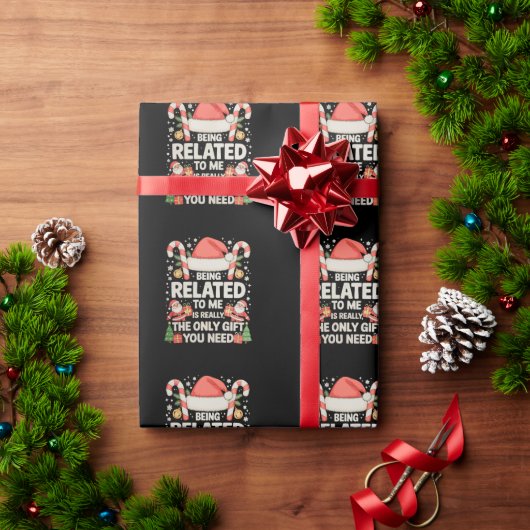 私と関係があるだけでギフトが必要なクリスマス ラッピングペーパー (クリスマスギフト)