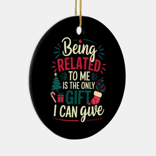 私と関係があるということは私にでき与える セラミックオーナメント (右)