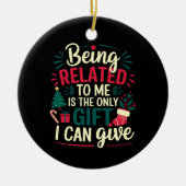 私と関係があるということは私にでき与える セラミックオーナメント (正面)