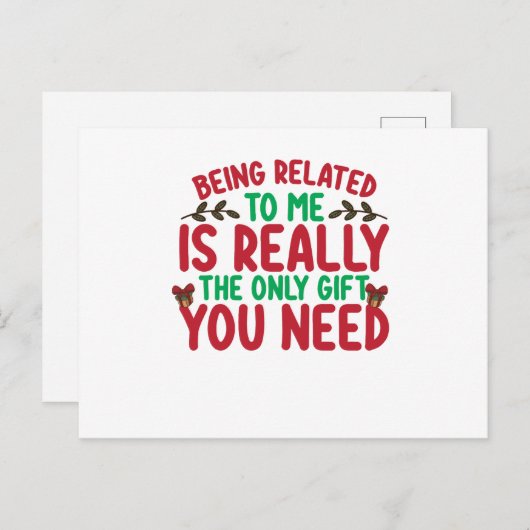 私と関係があるなんて本当に唯一のギフトよ ポストカード (正面/裏面)