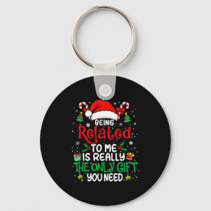 私と関係があるなんて!面白いクリスマスの家族パジャマ キーホルダー