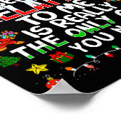 私と関係があるの？面白いクリスマスの家族用Xmasパジャマ ポスター (角)