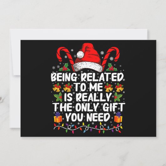 私と関係を持つことが本当の唯一の贈り物 招待状 (正面)