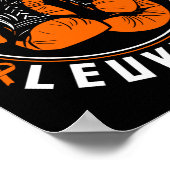 私と闘う白血病認識度サポートボクシング手袋 ポスター (角)