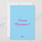 私と雪だるま願う シーズンカード (裏面)