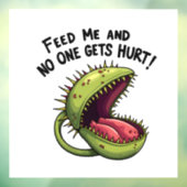 私と食べ物を与え誰も金星フライ捕獲工場を傷つけない ウィンドウサイン (シート3)