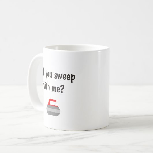 私と-カールのスポーツを掃除します コーヒーマグカップ (正面左)