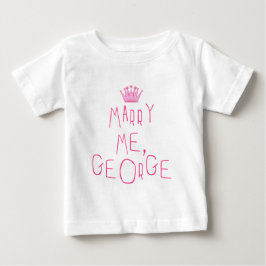 私と、ジョージ結婚して下さい ベビーTシャツ