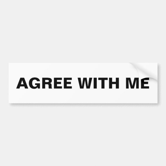 "私と"万能バンパーステッカーを一致して下さい バンパーステッカー (正面)