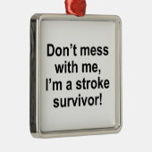 私と、私あります打撃の生存者が台なしにしないで下さい! メタルオーナメント (右)