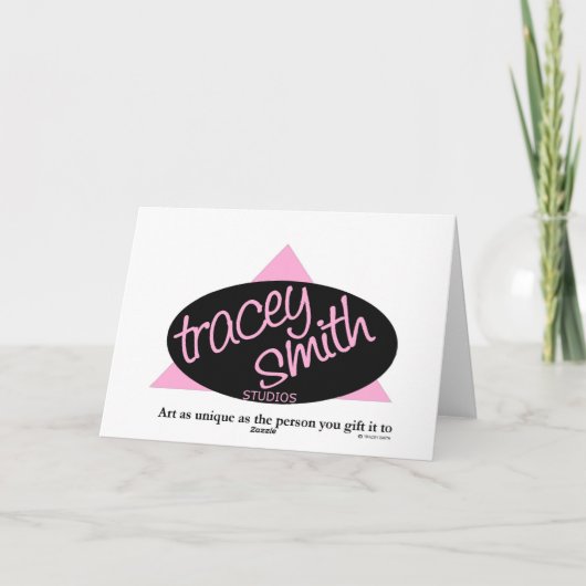 私とTraceyスミスのスタジオからのメッセージカード結婚して下さい カード (裏面)