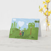 私とTraceyスミスのスタジオからのメッセージカード結婚して下さい カード (黄色い花)