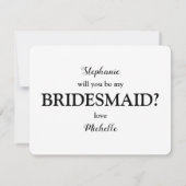 私なしでは結婚できない！｜ブライズメイド 招待状 (裏面)