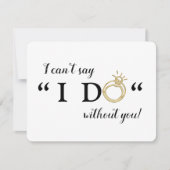 私なしでは結婚できない！｜ブライズメイド 招待状 (正面)