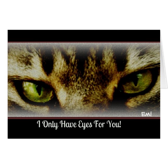 "私にあなたのための目だけが"すべての行事カードあります (正面横)