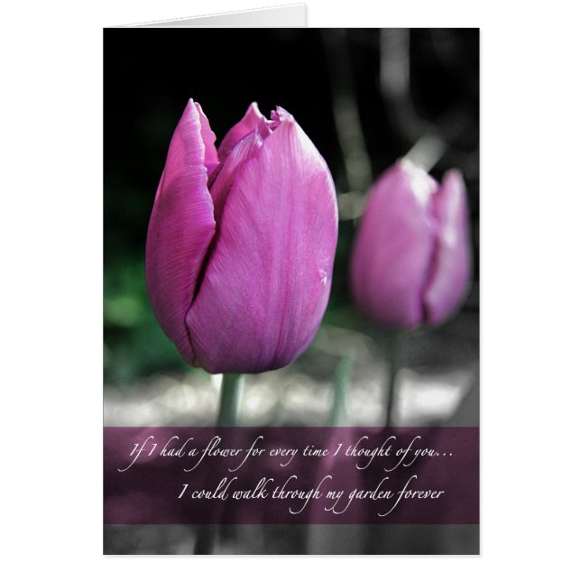 私にあなたのカードを考えられた花Iが必ずあったら (正面)