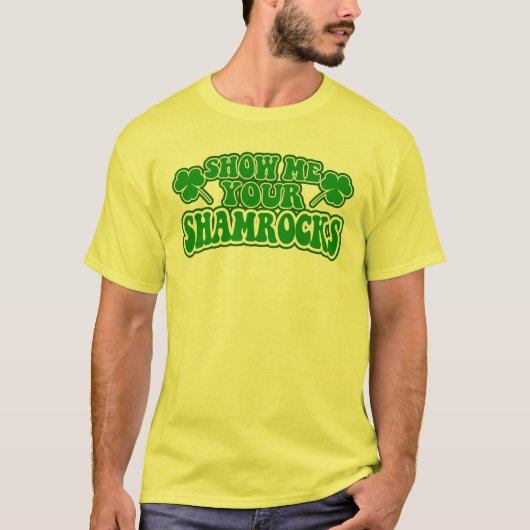 私にあなたのシャムロックを示して下さい Tシャツ (正面)
