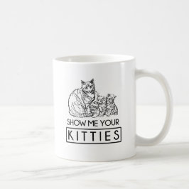 私にあなたの猫ちゃんを示して下さい コーヒーマグカップ