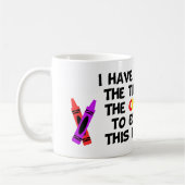 私にありません時間もクレヨンも…. コーヒーマグカップ (左)