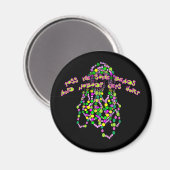 私にいくつかのビーズを投げ、誰も傷つけない マグネット (正面/裏面)