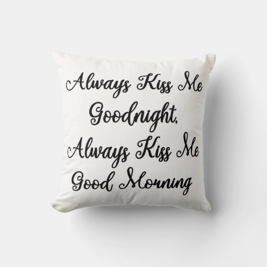 私におはようの枕常に接吻して下さい クッション (正面)