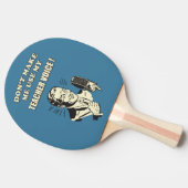 私におもしろいな私の先生の声のヴィンテージを使用させます 卓球ラケット (横)