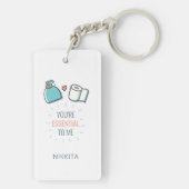 私におもしろい不可欠なバレンタインデー キーホルダー (裏面)