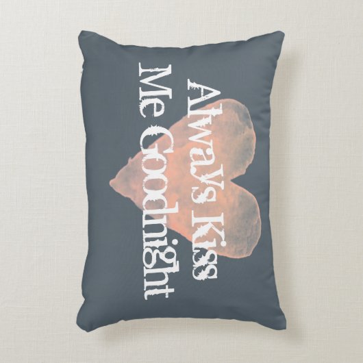 私におやすみなさいのヴィンテージのアクセントの枕常に接吻して下さい アクセントクッション (正面(垂直))