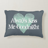 私におやすみなさいのヴィンテージのアクセントの枕常に接吻して下さい アクセントクッション (裏面)