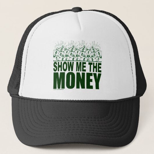 私にお金のTシャツおよびギフトを示して下さい キャップ (正面)
