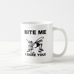 私にかむ蚊のコーヒーマおもしろいグのカップ コーヒーマグカップ