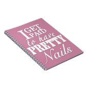 私にかわいらしいネイルのノートがあるために俸給を受け取ります ノートブック (右側)