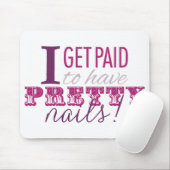 私にかわいらしいネイルのマウスパッドがあるために俸給を受け取ります マウスパッド (マウス)