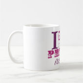 私にかわいらしいネイルのマグがあるために俸給を受け取ります コーヒーマグカップ (左)