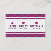 私にかわいらしいネイルの名刺があるために俸給を受け取ります 名刺 (裏面)