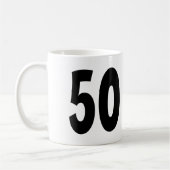 私にこのよい誕生日のマグを見るために50年かかりました コーヒーマグカップ (左)