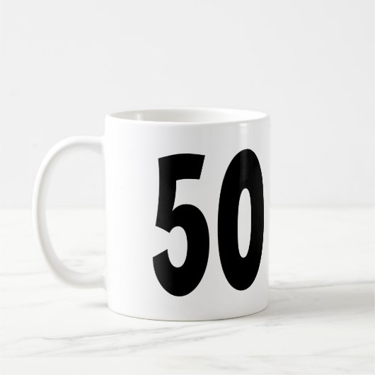 私にこのよい誕生日のマグを見るために50年かかりました コーヒーマグカップ (左)