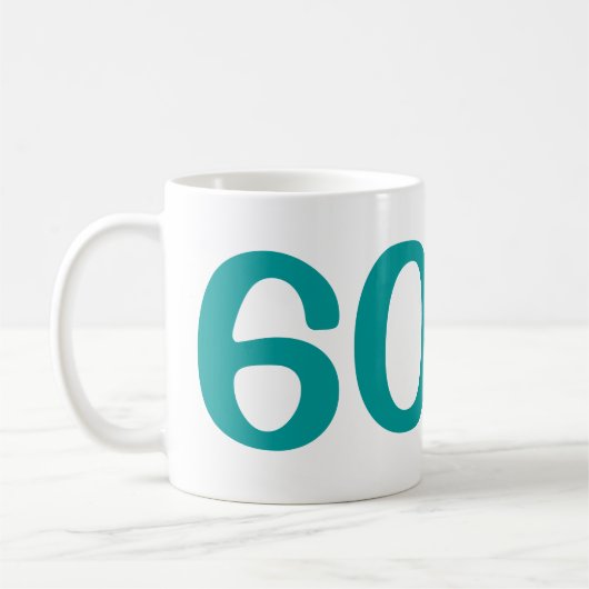 私にこのよい誕生日のマグを見るために60年かかりました コーヒーマグカップ (左)