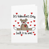 私にそれをバレンタインのTシャツおよびギフト強打して下さい シーズンカード (正面)