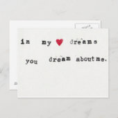 私についての夢 ポストカード (正面/裏面)