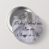 私について今日、私はtheBrideです 缶バッジ (正面&裏面)