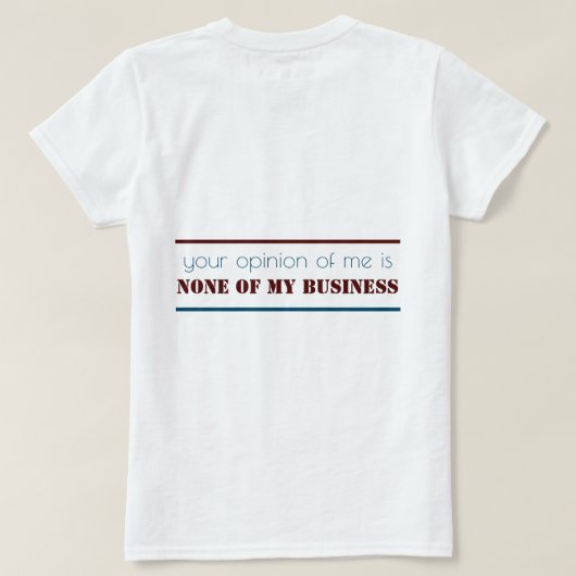 私について話そうTシャツ Tシャツ (デザイン裏面)