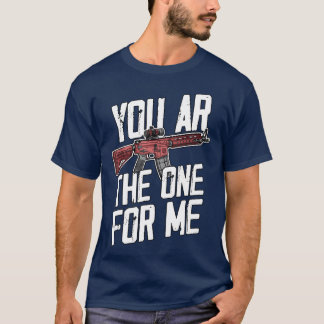 私にとってあなたが一人目のライフル少年少女 Tシャツ