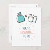 私にとってあなたは不可欠なバレンタイン シーズンポストカード (正面/裏面)