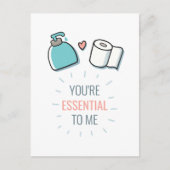 私にとってあなたは不可欠なバレンタイン シーズンポストカード (正面)