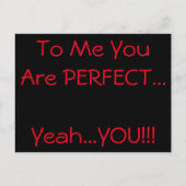 私にとってあなたは完璧なポストカード ポストカード (正面)