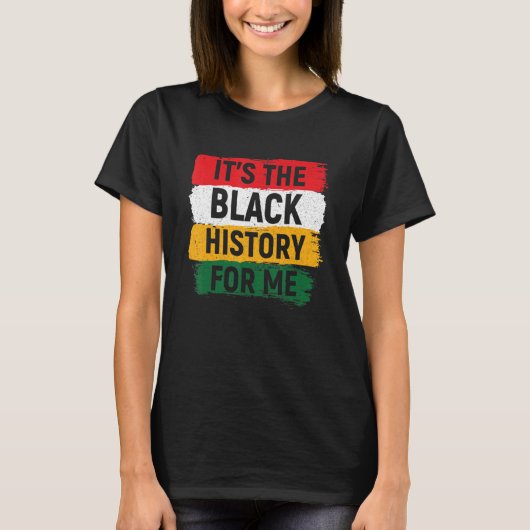 私にとってその黒い歴史アフリカのプライドBhm Men Wom Tシャツ (正面)